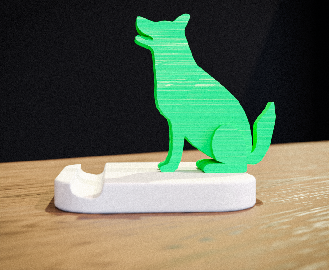 Soporte para móvil de perro