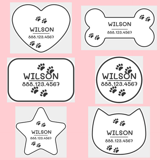 Chapas para Mascotas Personalizables